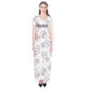 Cute Pattern With Easter Bunny Egg Short Sleeve Maxi Dress View1