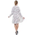 Cute Pattern With Easter Bunny Egg All Frills Chiffon Dress View2