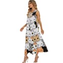 Cute Cat Kitten Cartoon doodle Seamless Pattern V-Neck Sleeveless Loose Fit Overalls View2
