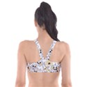 Funny Hand Drawn Halloween Pattern Plunge Bikini Top View2