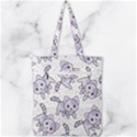 Cats Pattern Design Double Zip Up Tote Bag View2