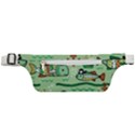 Seamless Pattern Fishes Pirates Cartoon Active Waist Bag View1