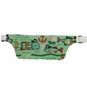 Seamless Pattern Fishes Pirates Cartoon Active Waist Bag View2