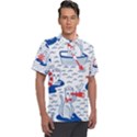 Nautical Cats Seamless Pattern Men s Polo Tee View1