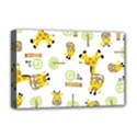 Vector Pattern With Cute Giraffe Cartoon Deluxe Canvas 18  x 12  (Stretched) View1