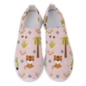 Cute Tiger Car Safari Seamless Pattern Women s Slip On Sneakers View1