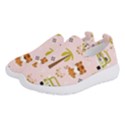 Cute Tiger Car Safari Seamless Pattern Women s Slip On Sneakers View2