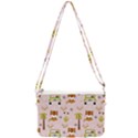 Cute Tiger Car Safari Seamless Pattern Double Gusset Crossbody Bag View2