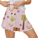 Cute Tiger Car Safari Seamless Pattern Women s Skort View3