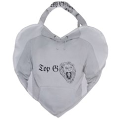 (2)dx Hoodie  Giant Heart Shaped Tote by Alldesigners