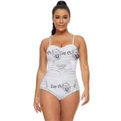 (2)dx Hoodie Retro Full Coverage Swimsuit
