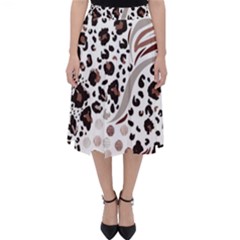 Mix Animal Skin Prints Seamless Pattern Vector Classic Midi Skirt