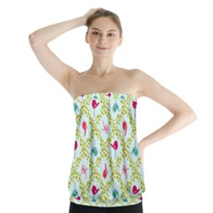 Birds Pattern Background Strapless Top