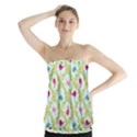 Birds Pattern Background Strapless Top View1