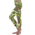 Seamless Pattern With Trees Owls Kids  Lightweight Velour Classic Yoga Leggings View2