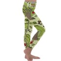 Seamless Pattern With Trees Owls Kids  Lightweight Velour Classic Yoga Leggings View3