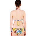 Colorful City Life Horizontal Seamless Pattern Urban City Classic Bikini Set View2