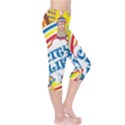 Colorful City Life Horizontal Seamless Pattern Urban City Capri Leggings  View4