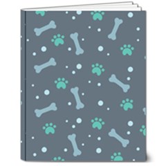 Bons Foot Prints Pattern Background 8  X 10  Softcover Notebook