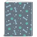 Bons Foot Prints Pattern Background 8  x 10  Softcover Notebook View2