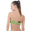 Cute-hand-drawn-cat-seamless-pattern Classic Bandeau Bikini Top  View2