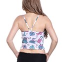 Transportation Seamless Pattern Spaghetti Strap Bra Top View2
