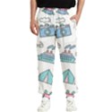 Transportation Seamless Pattern Men s Elastic Waist Pants View1