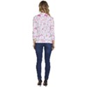 Cute-girly-seamless-pattern Women s One-Button 3/4 Sleeve Short Jacket View4