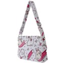 Cute-animals-seamless-pattern-kawaii-doodle-style Full Print Messenger Bag (S) View2