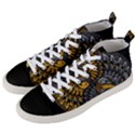 Yin-yang-owl-doodle-ornament-illustration Men s Mid-Top Canvas Sneakers View2