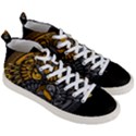 Yin-yang-owl-doodle-ornament-illustration Men s Mid-Top Canvas Sneakers View3