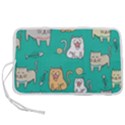 Seamless-pattern-cute-cat-cartoon-with-hand-drawn-style Pen Storage Case (S) View1