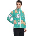 Seamless-pattern-cute-cat-cartoon-with-hand-drawn-style Men s Bomber Jacket View2