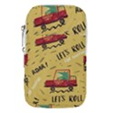 Childish-seamless-pattern-with-dino-driver Waist Pouch (Large) View1