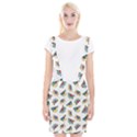 Seamless-pattern-with-hand-drawn-bird-black Braces Suspender Skirt View1