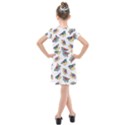 Seamless-pattern-with-hand-drawn-bird-black Kids  Cross Web Dress View2