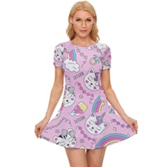 Beautiful-cute-animals-pattern-pink Women s Sports Wear Set