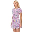 Beautiful-cute-animals-pattern-pink Women s Sports Wear Set View2