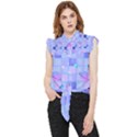 Seamless-pattern-pastel-galaxy-future Frill Detail Shirt View1