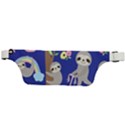 Hand-drawn-cute-sloth-pattern-background Active Waist Bag View2