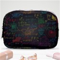 Mathematical-colorful-formulas-drawn-by-hand-black-chalkboard Make Up Pouch (Small) View1