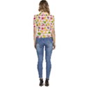 Tropical-fruits-berries-seamless-pattern Puffed Short Sleeve Button Up Jacket View4