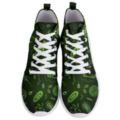 Bacteria-virus-seamless-pattern-inversion Men s Lightweight High Top Sneakers