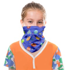 Virus-seamless-pattern Face Covering Bandana (kids)