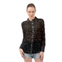 Math-equations-formulas-pattern Long Sleeve Chiffon Shirt View1