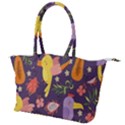 Exotic-seamless-pattern-with-parrots-fruits Canvas Shoulder Bag View1