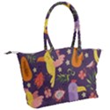Exotic-seamless-pattern-with-parrots-fruits Canvas Shoulder Bag View2