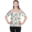 Seamless-pattern-with-cute-sloths Cutout Shoulder Tee View1