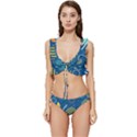 Flat-design-geometric-shapes-background Low Cut Ruffle Edge Bikini Set View1