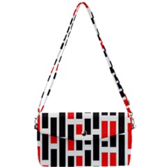 Background Geometric Pattern Removable Strap Clutch Bag
